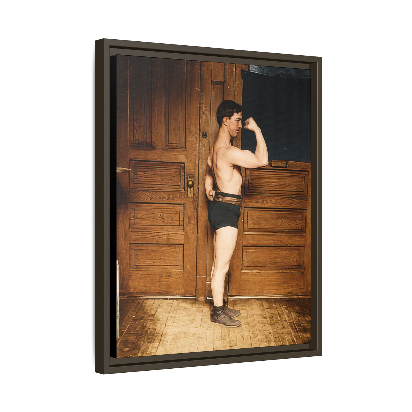 athlétisme 023 | Framed Vintage Photo - Matte Canvas