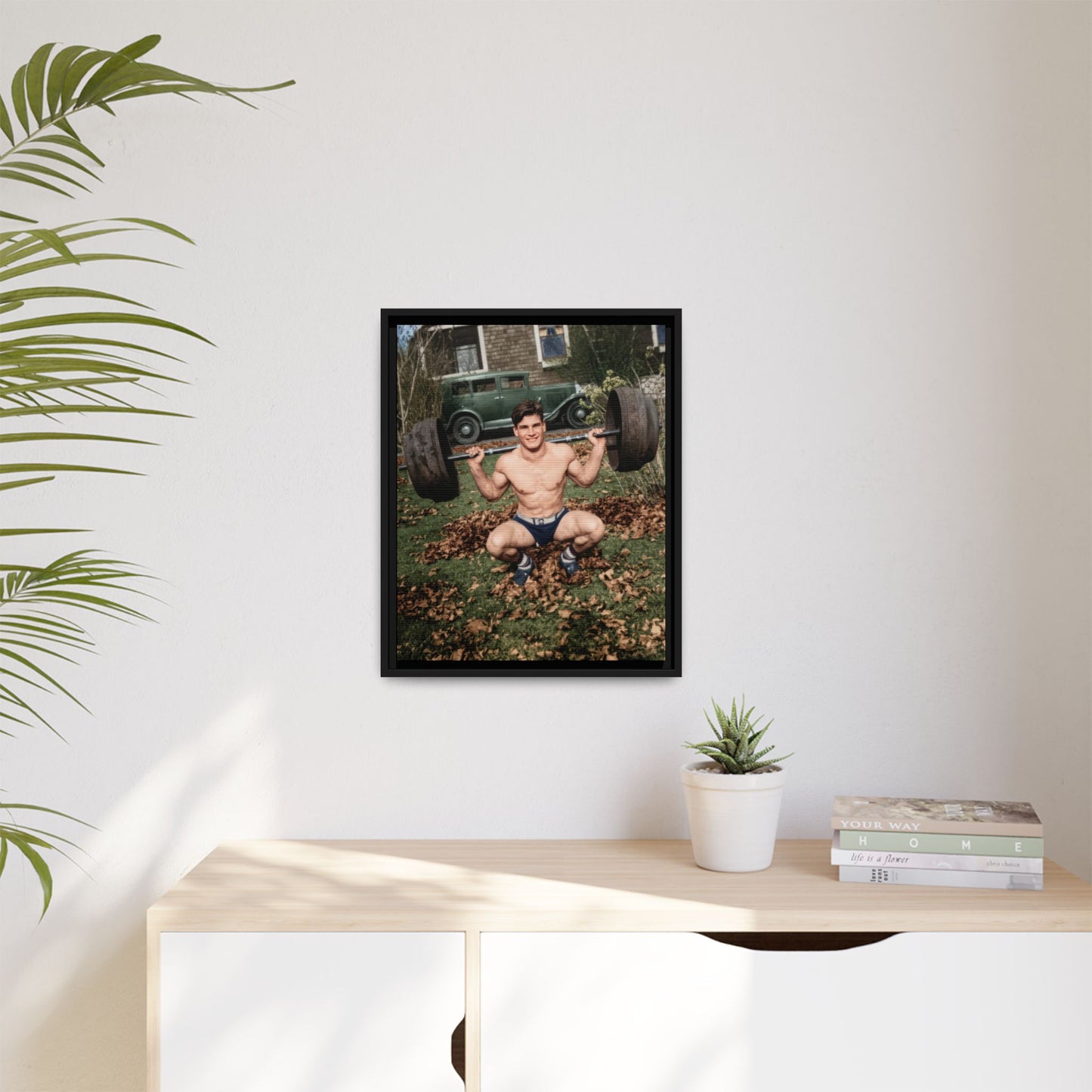 athlétisme 051 | Framed Vintage Photo - Matte Canvas