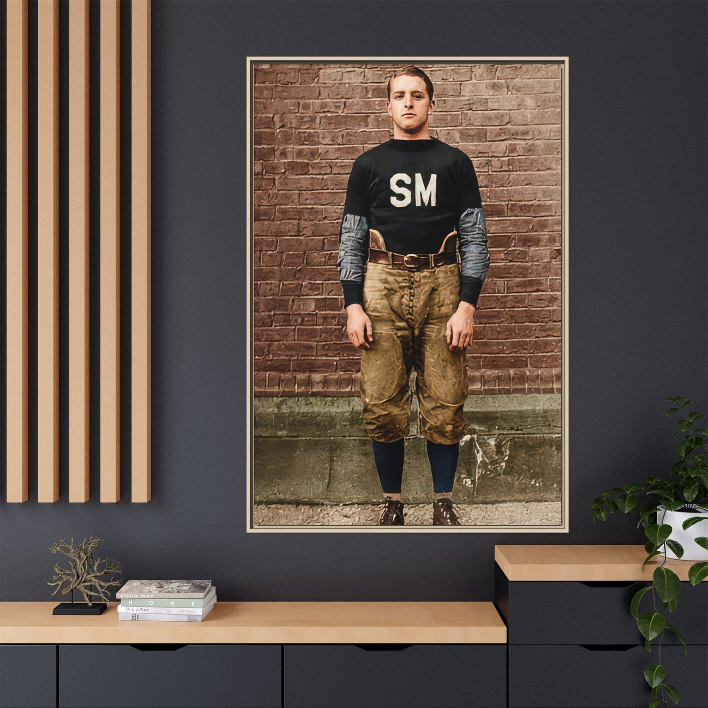 athlétisme 040 | Framed Vintage Photo - Matte Canvas