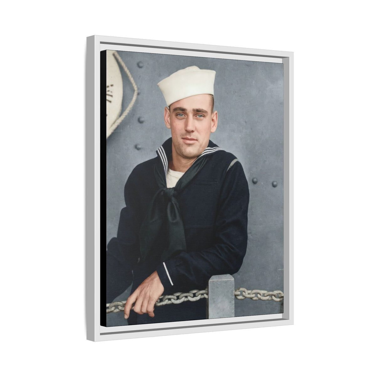 celibataire 023 | Framed Vintage Photo - Matte Canvas