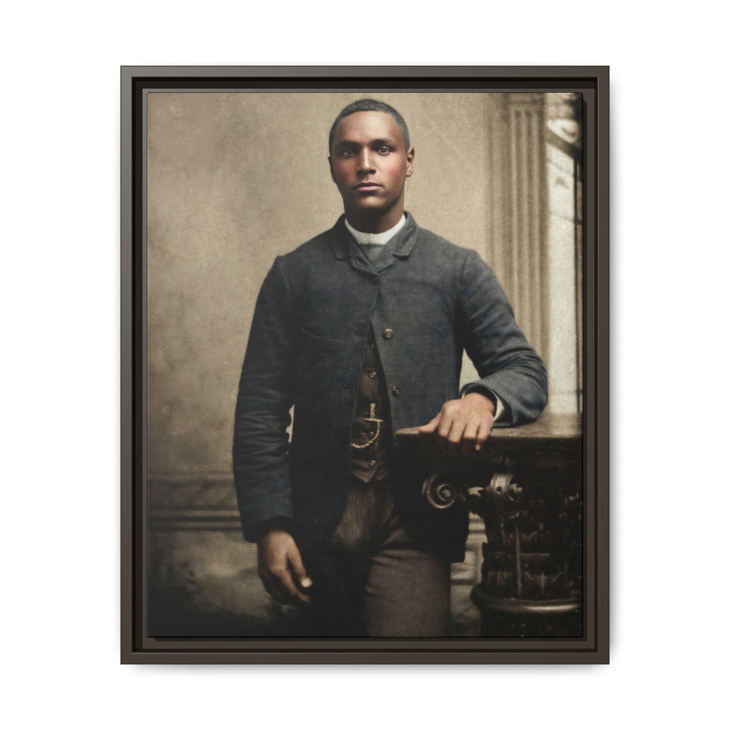 celibataire 036 | Framed Vintage Photo - Matte Canvas
