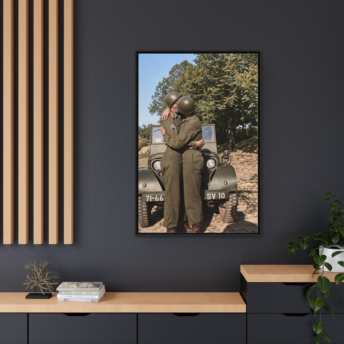 paire 065 | Framed Vintage Photo - Matte Canvas