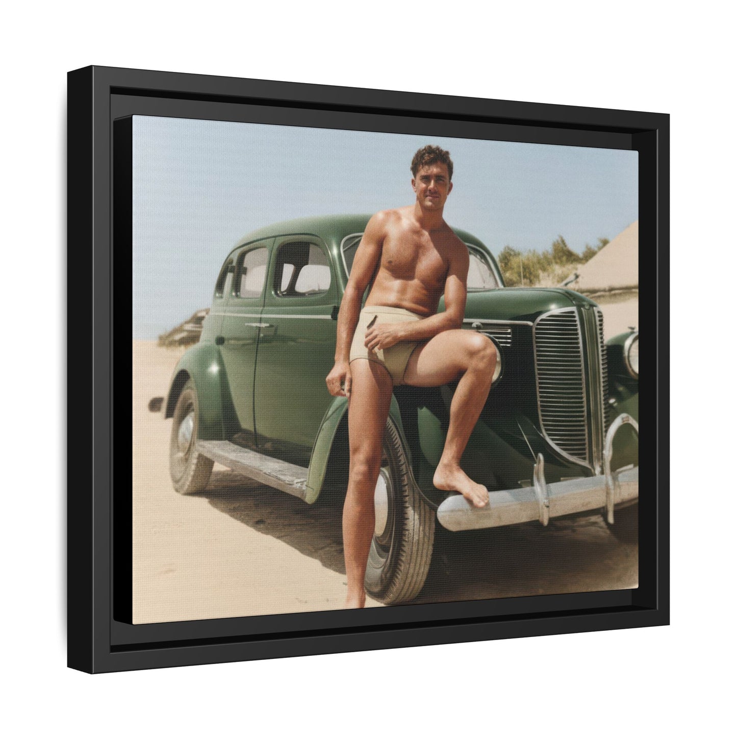 nager 022 | Framed Vintage Photo - Matte Canvas