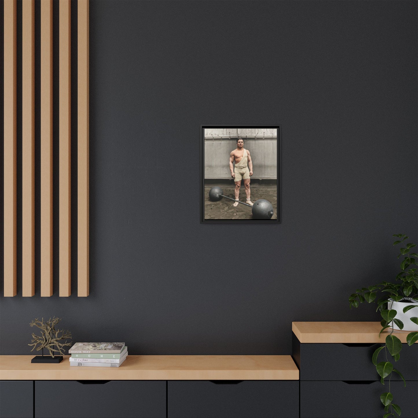athlétisme 050 | Framed Vintage Photo - Matte Canvas