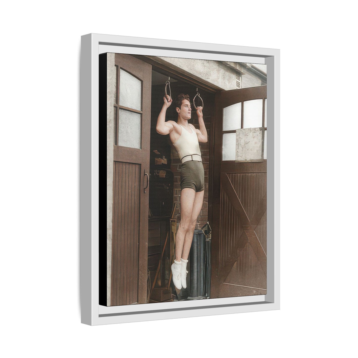 athlétisme 031 | Framed Vintage Photo - Matte Canvas