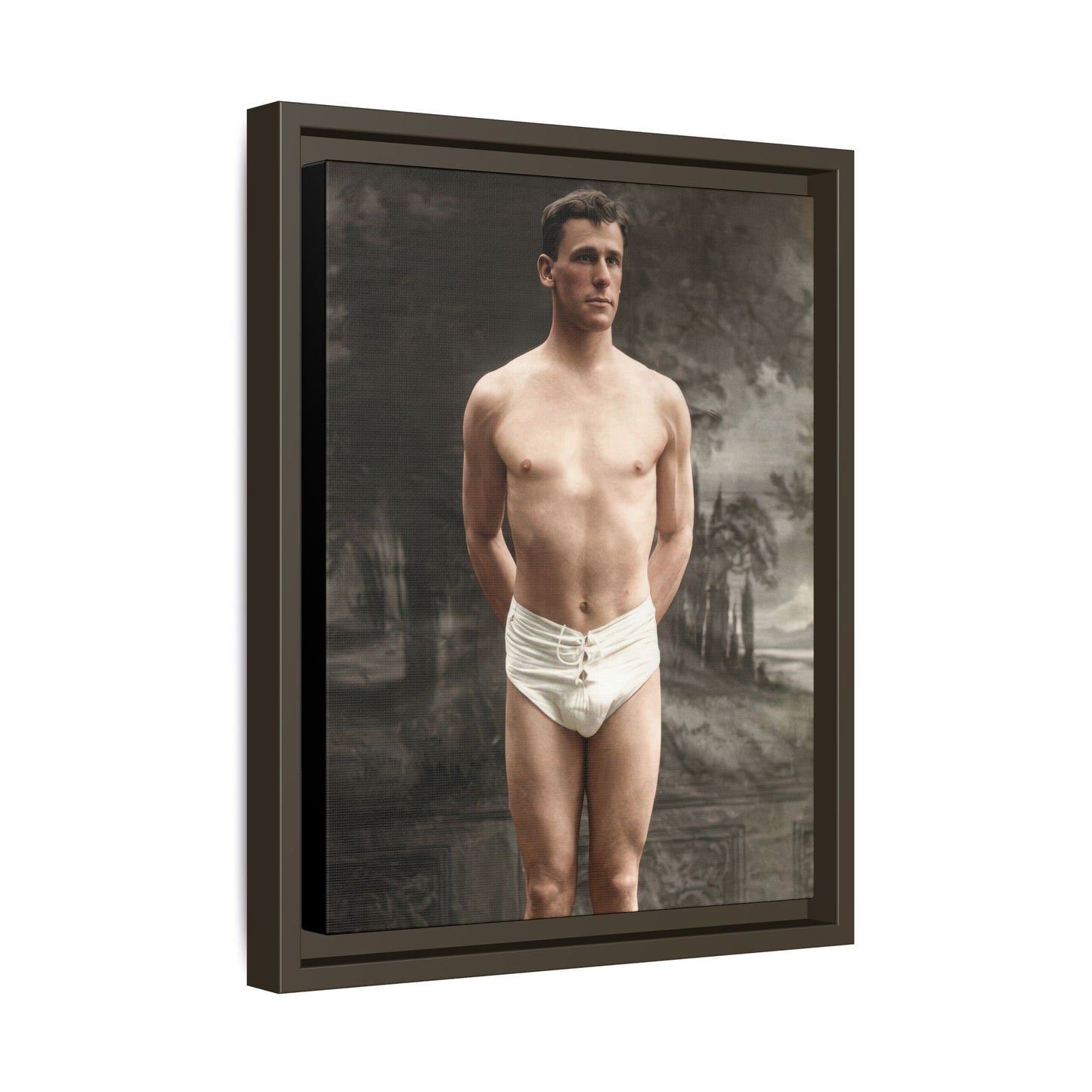 athlétisme 017  | Framed Vintage Photo - Matte Canvas