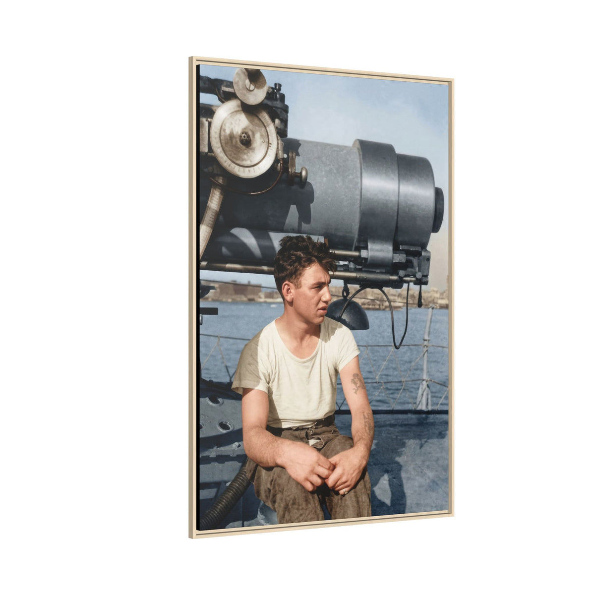 celibataire 026 | Framed Vintage Photo - Matte Canvas