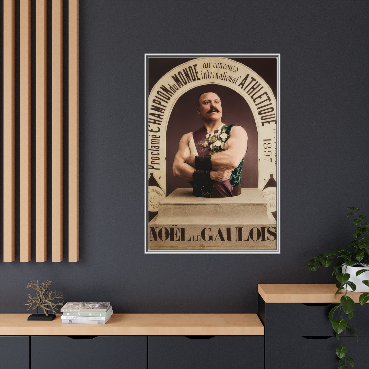 athlétisme 045 | Framed Vintage Photo - Matte Canvas