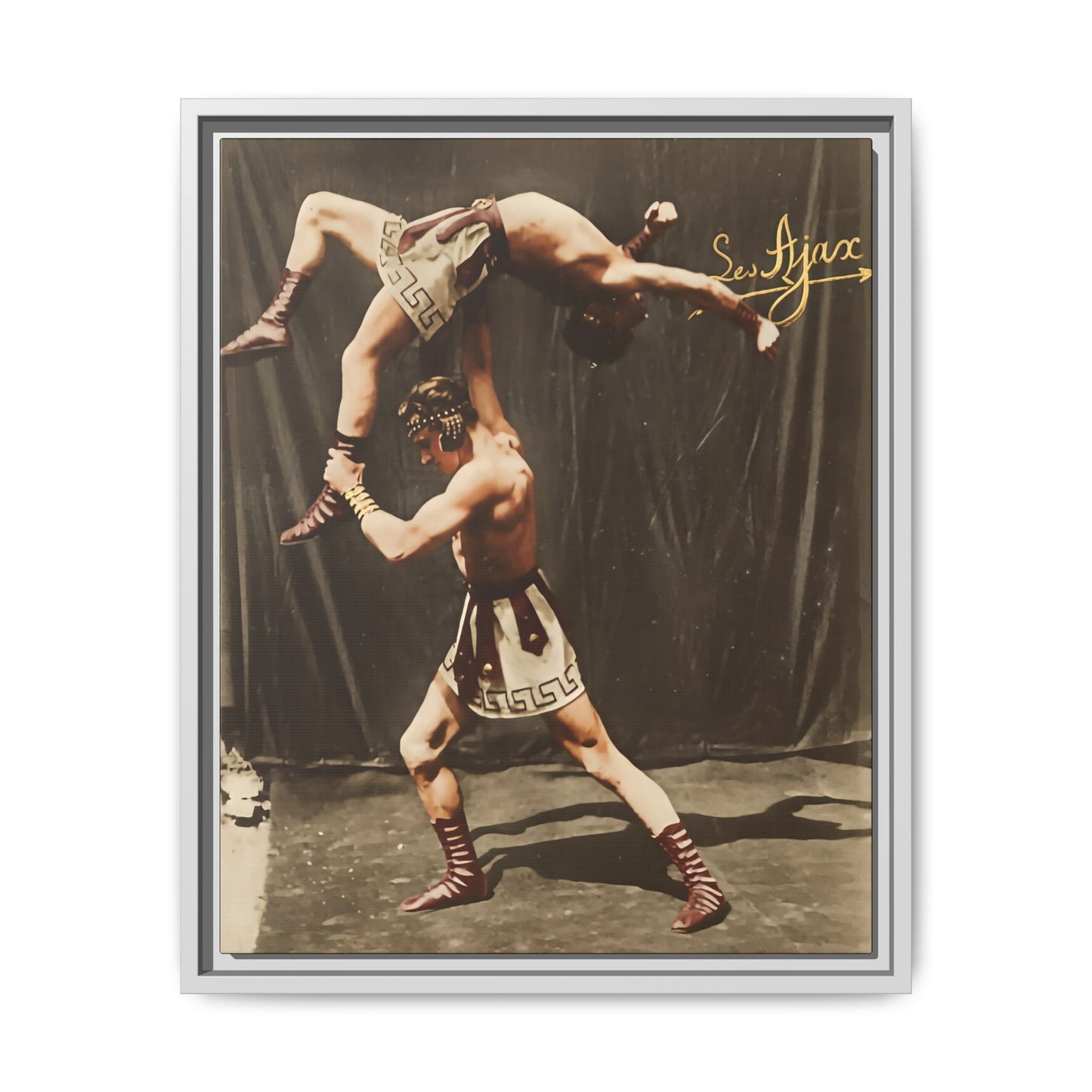 athlétisme 012 | Framed Vintage Photo - Matte Canvas