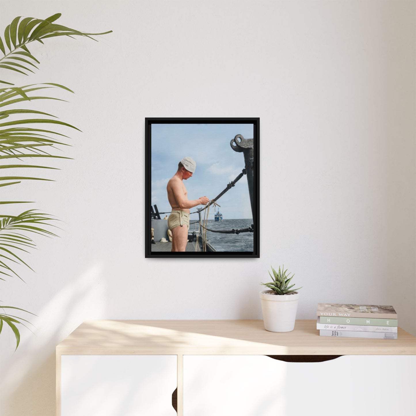 celibataire 043 | Framed Vintage Photo - Matte Canvas