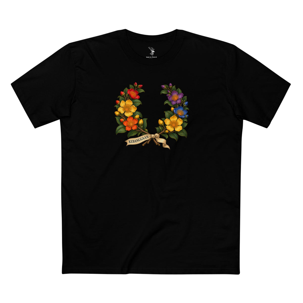 Bruneian Simpor Pride T-Shirt | KEBANGGAAN Laurel Wreath Tee