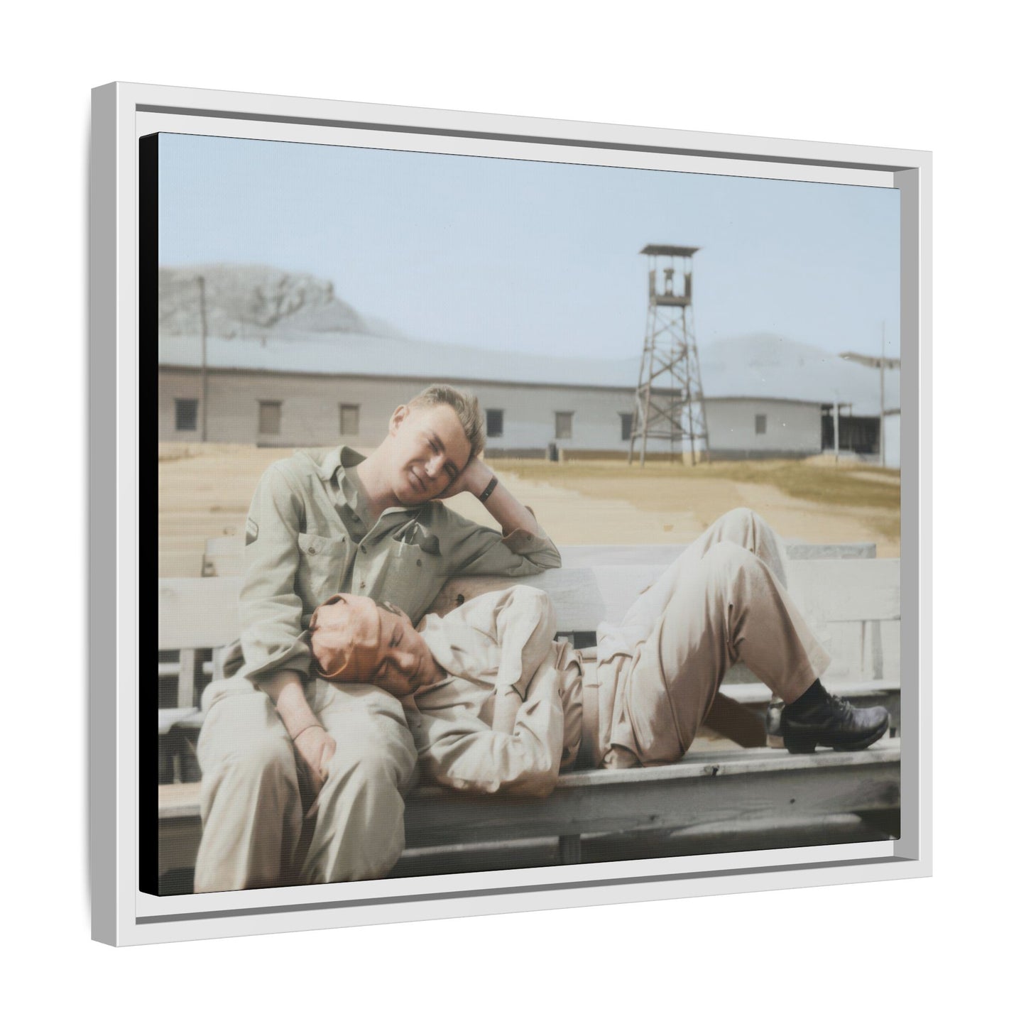 paire 096 | Framed Vintage Photo - Matte Canvas