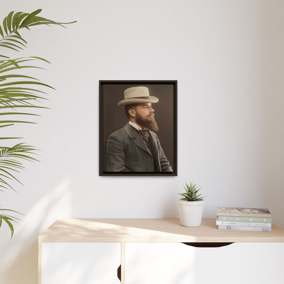 celibataire 014 | Framed Vintage Photo - Matte Canvas
