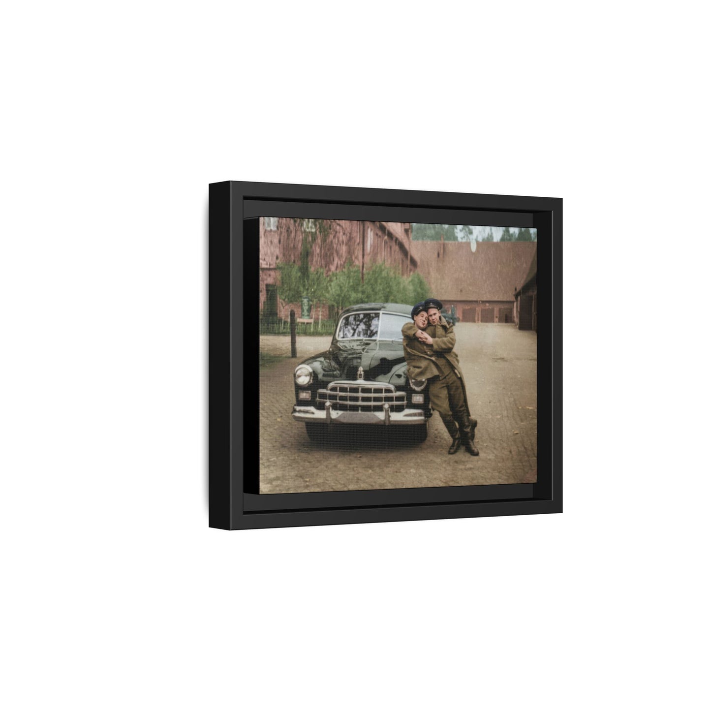 paire 015 | Framed Vintage Photo - Matte Canvas