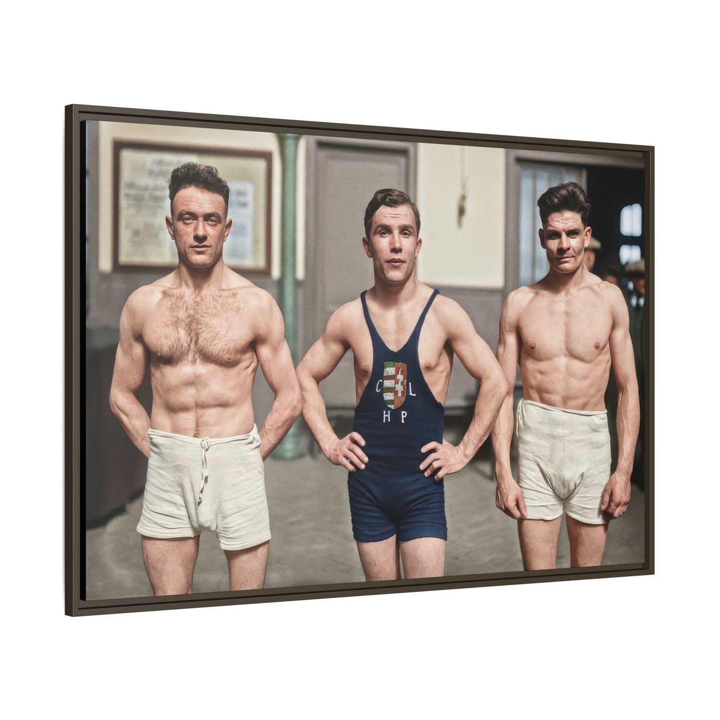 athlétisme 043 | Framed Vintage Photo - Matte Canvas