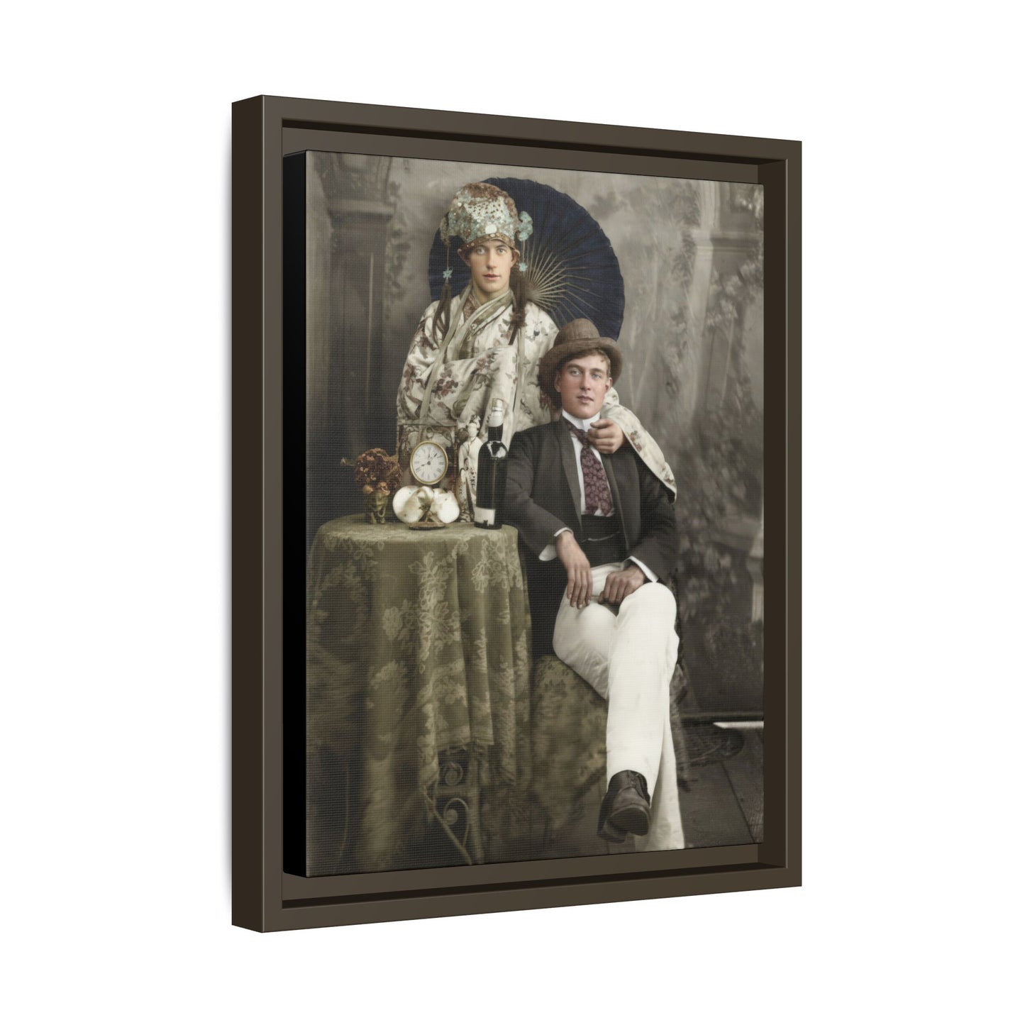 paire 009 | Framed Vintage Photo - Matte Canvas