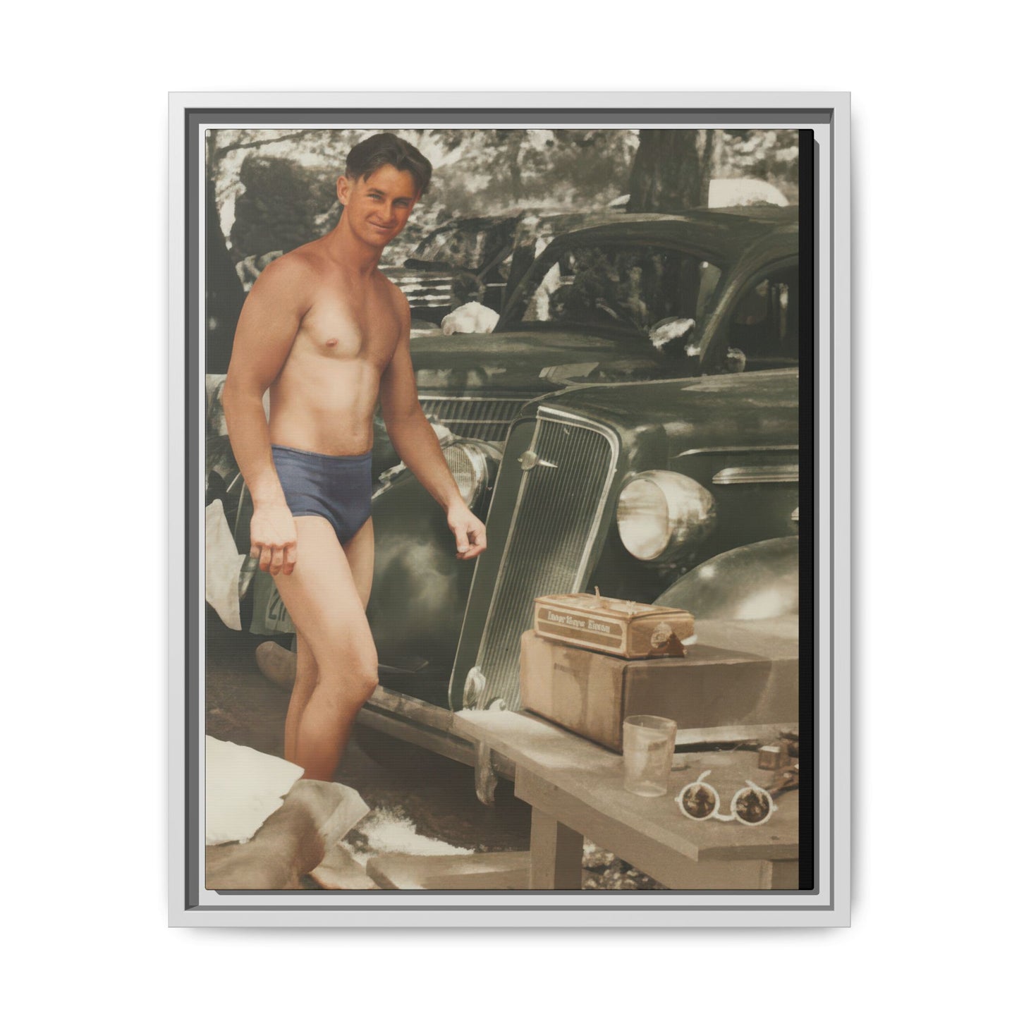 nager 032 | Framed Vintage Photo - Matte Canvas