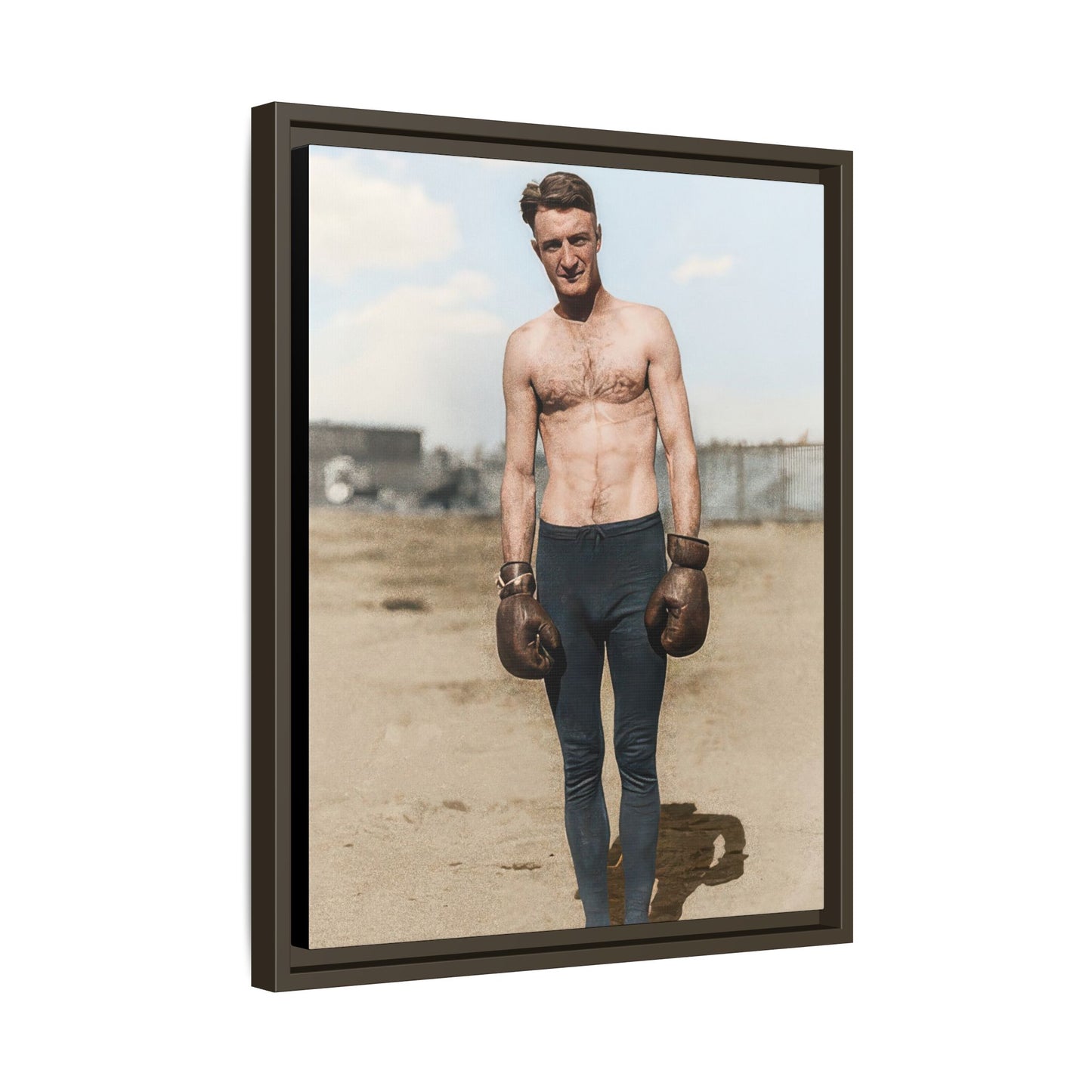 Copy of athlétisme 039 | Framed Vintage Photo - Matte Canvas