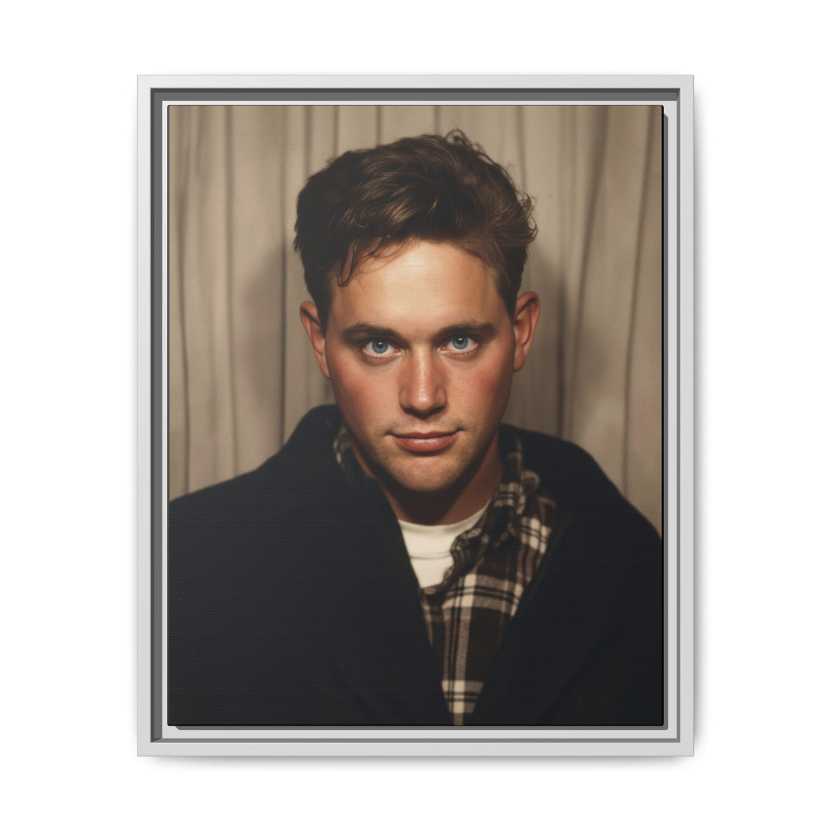 celibataire 001 | Framed Vintage Photo - Matte Canvas