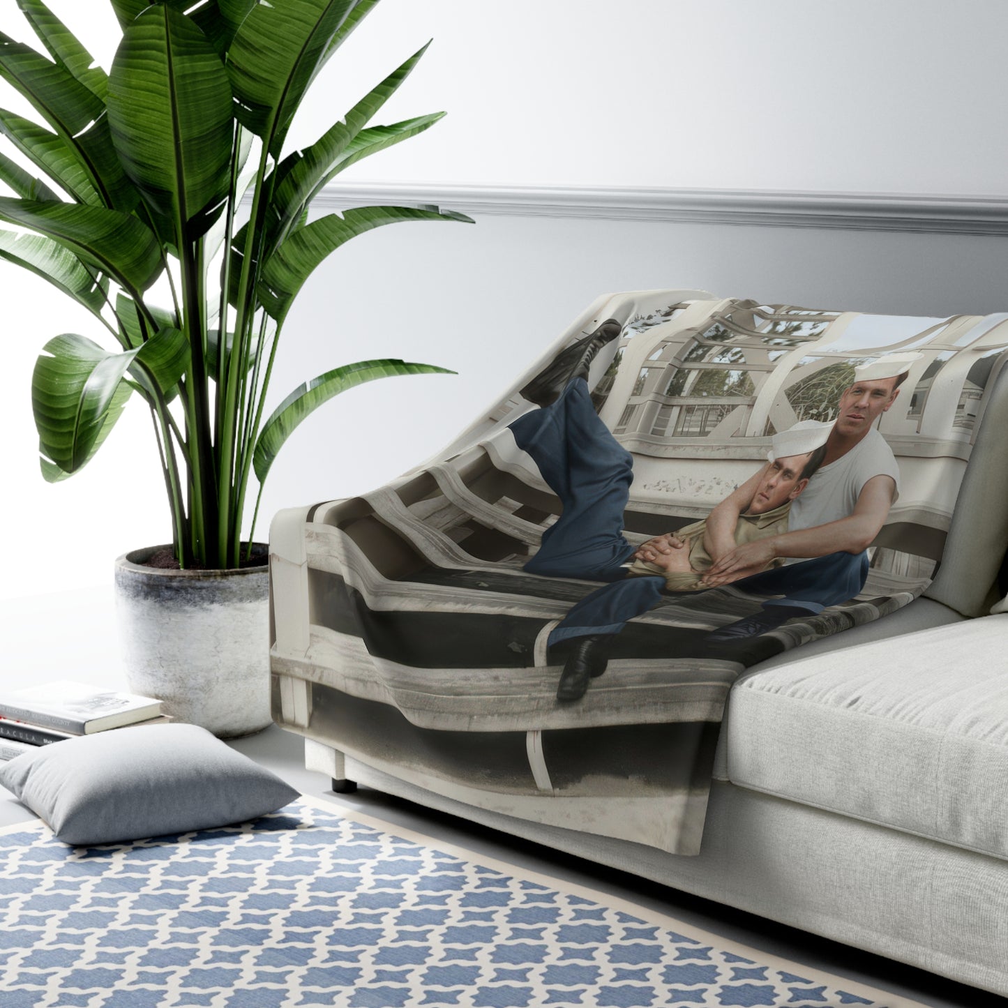 Heirloom Sherpa Blanket – paire 066 Premium fleece throw · 50x60, 60x80