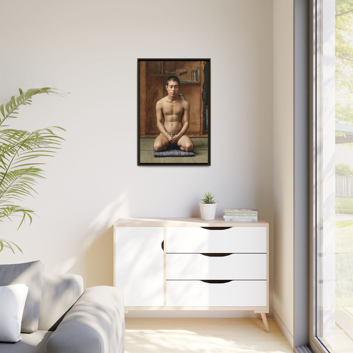 celibataire 025 | Framed Vintage Photo - Matte Canvas