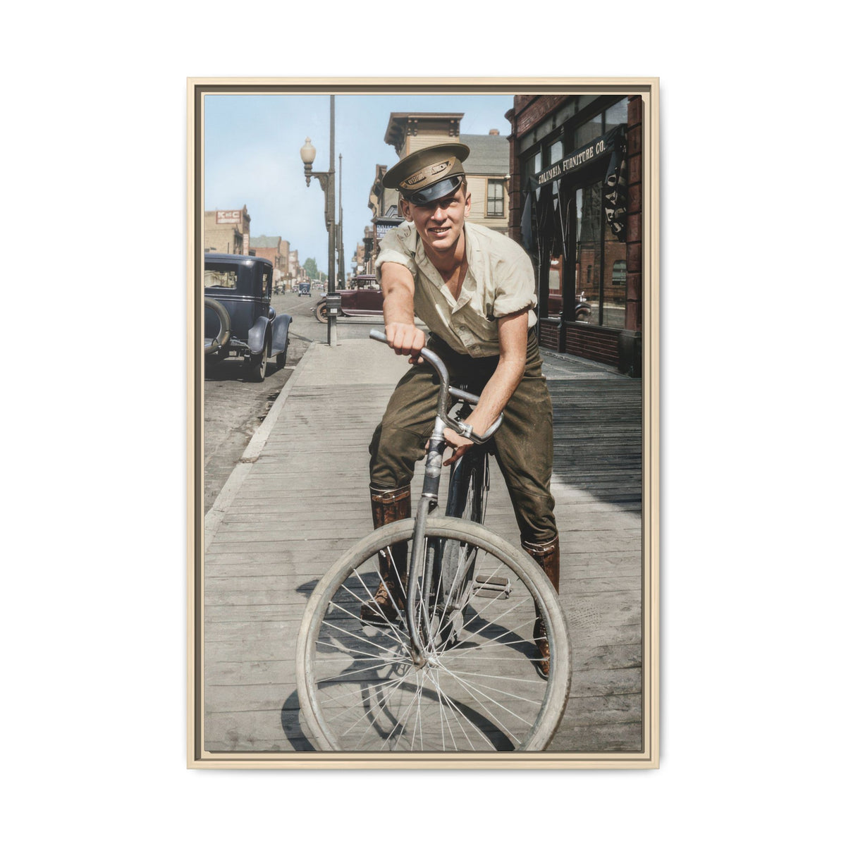 celibataire 007 | Framed Vintage Photo - Matte Canvas
