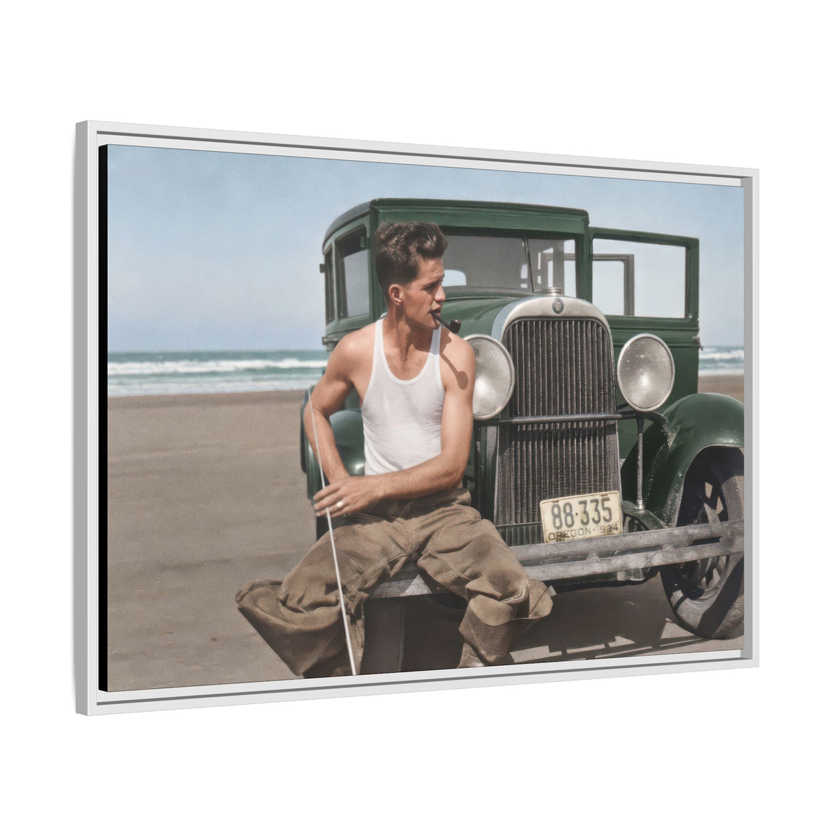 celibataire 008 | Framed Vintage Photo - Matte Canvas