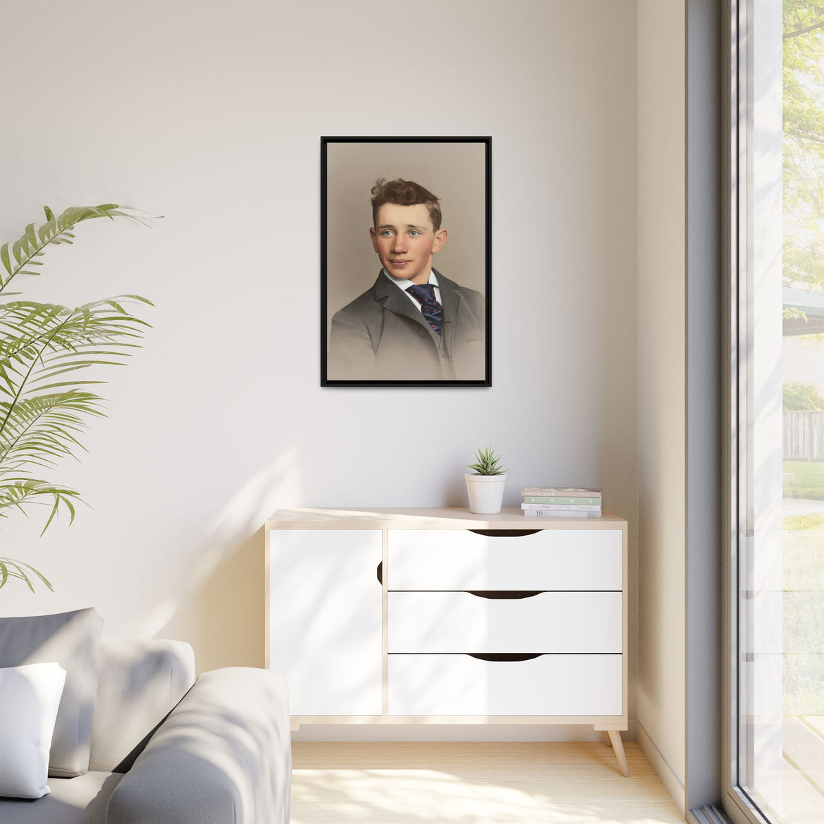 celibataire 038 | Framed Vintage Photo - Matte Canvas