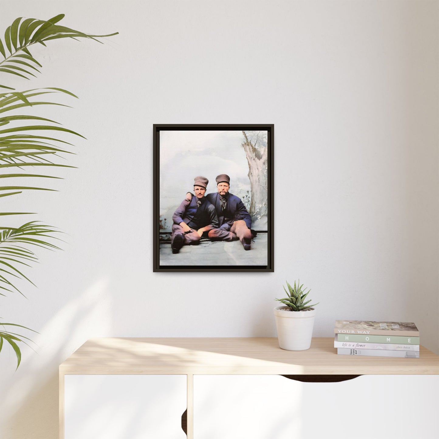 paire 037 | Framed Vintage Photo - Matte Canvas