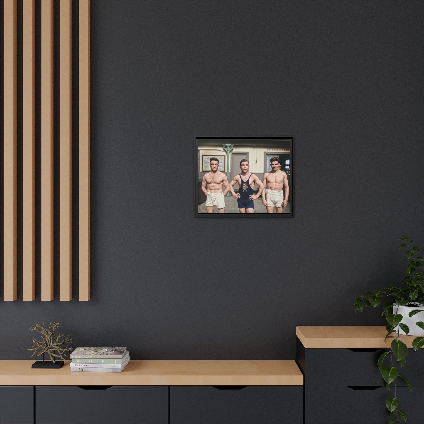 athlétisme 043 | Framed Vintage Photo - Matte Canvas