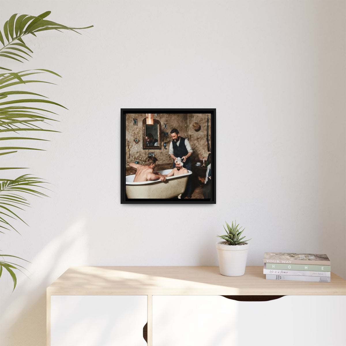 hommes 031 | Framed Vintage Photo - Matte Canvas2