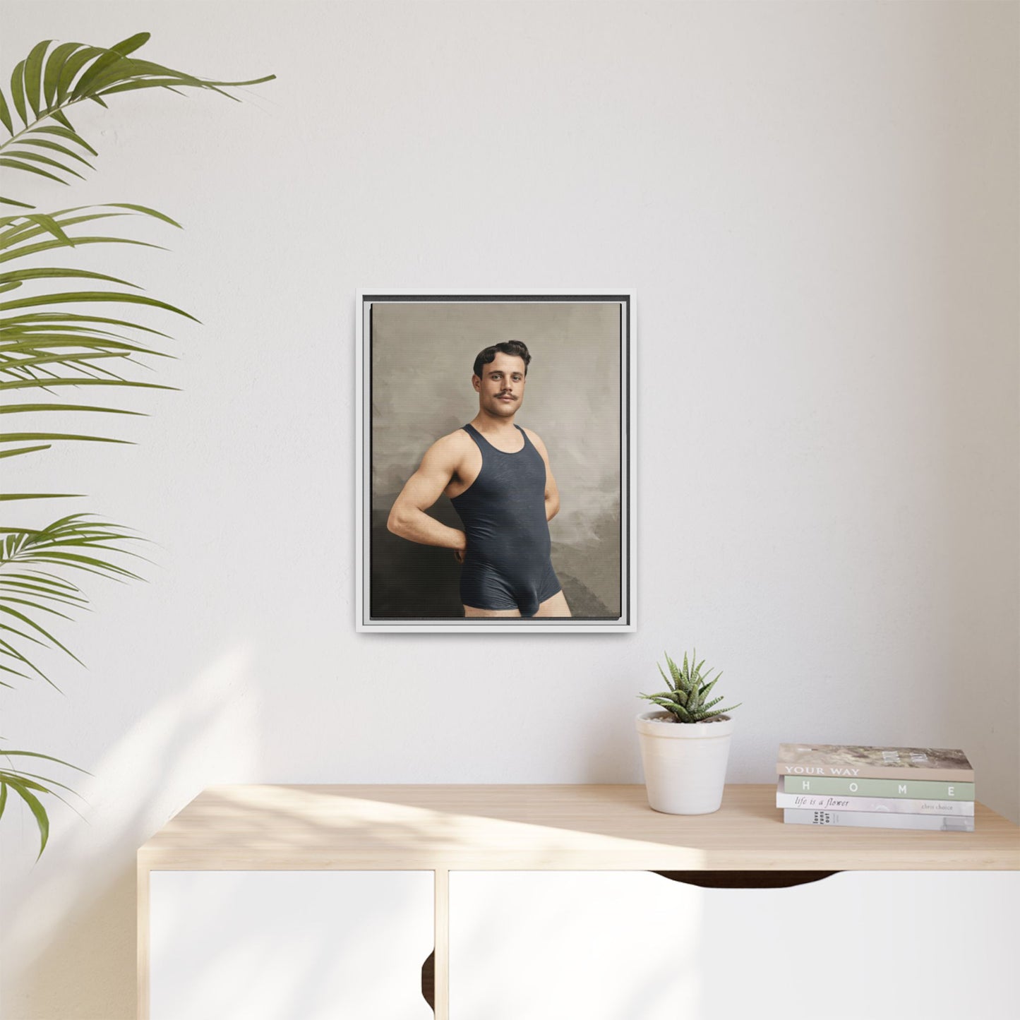 athlétisme 011 | Framed Vintage Photo - Matte Canvas