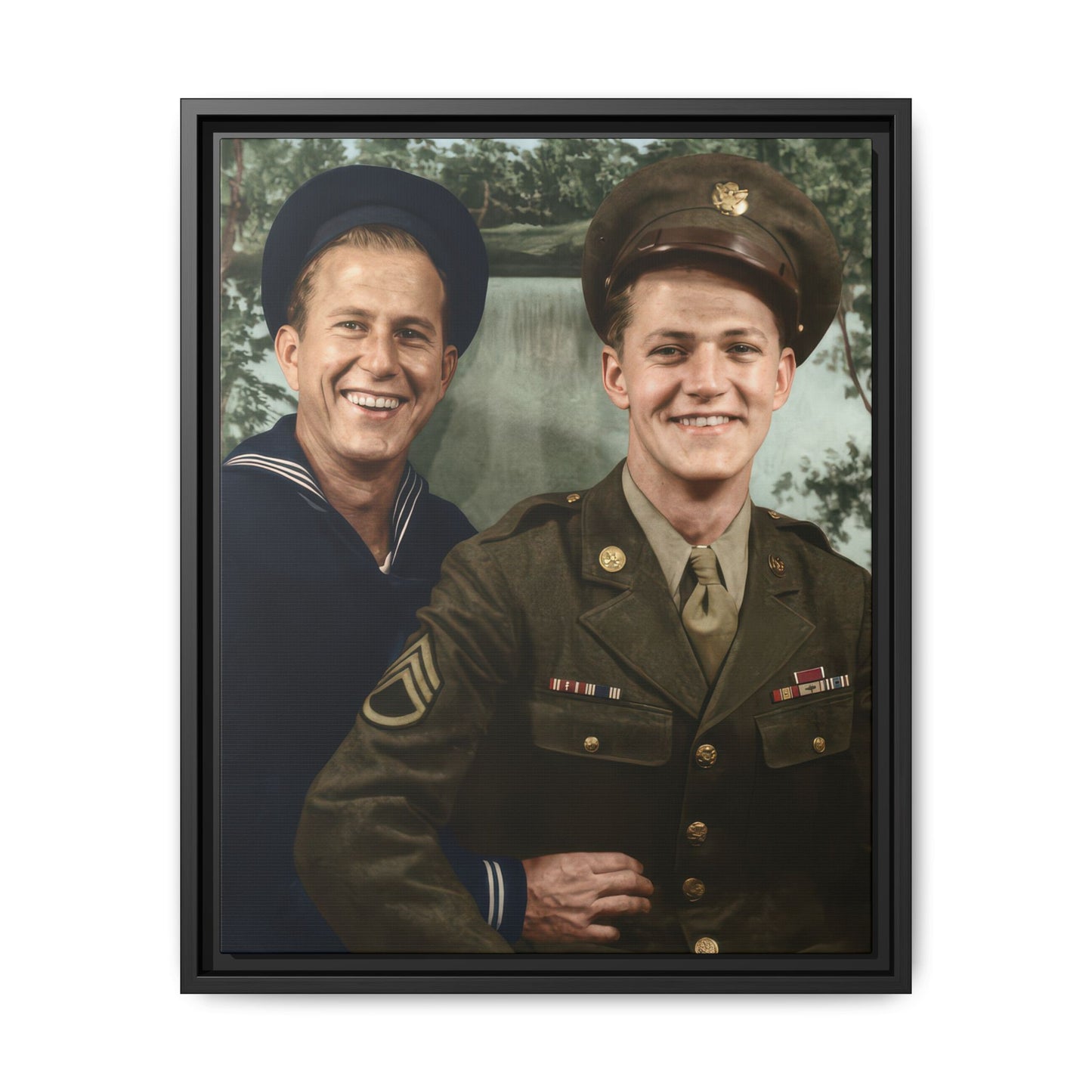 paire 147 | Framed Vintage Photo - Matte Canvas