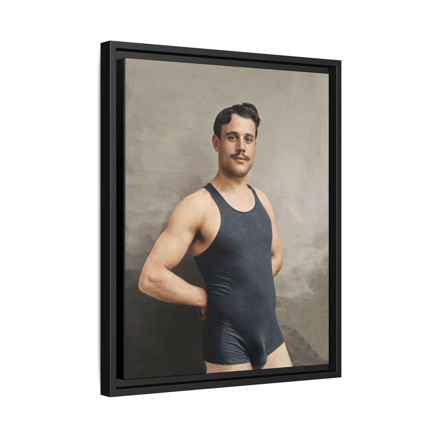 athlétisme 011 | Framed Vintage Photo - Matte Canvas