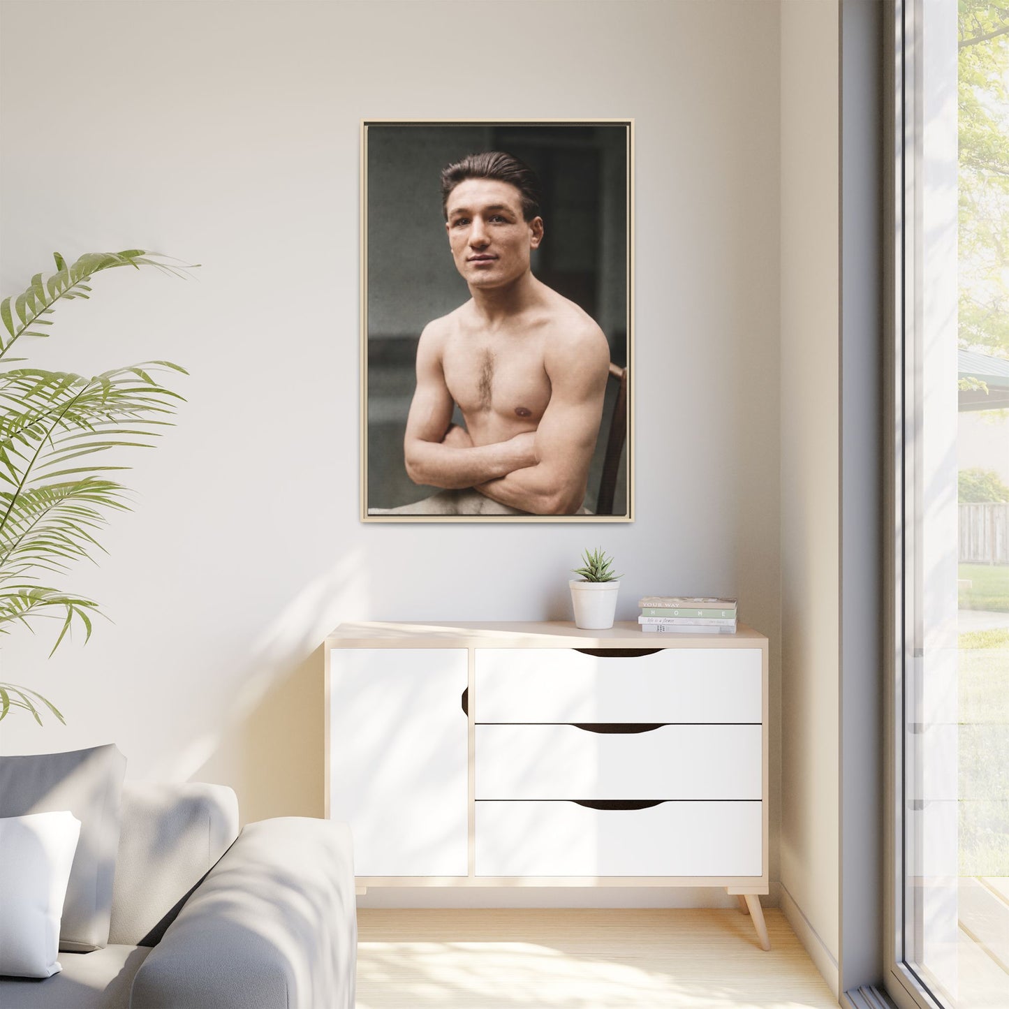 athlétisme 046 | Framed Vintage Photo - Matte Canvas