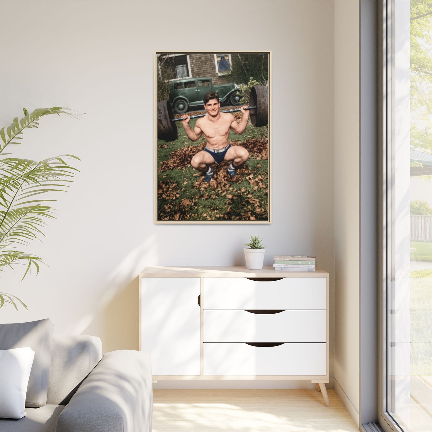 athlétisme 051 | Framed Vintage Photo - Matte Canvas
