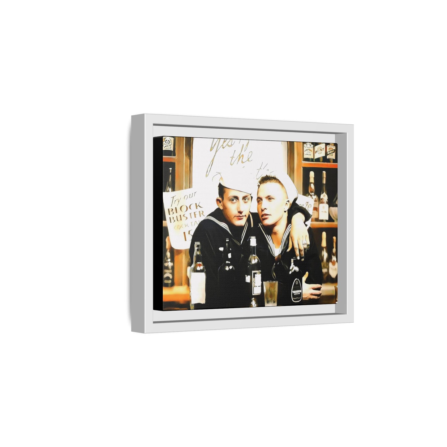 paire 048 | Framed Vintage Photo - Matte Canvas