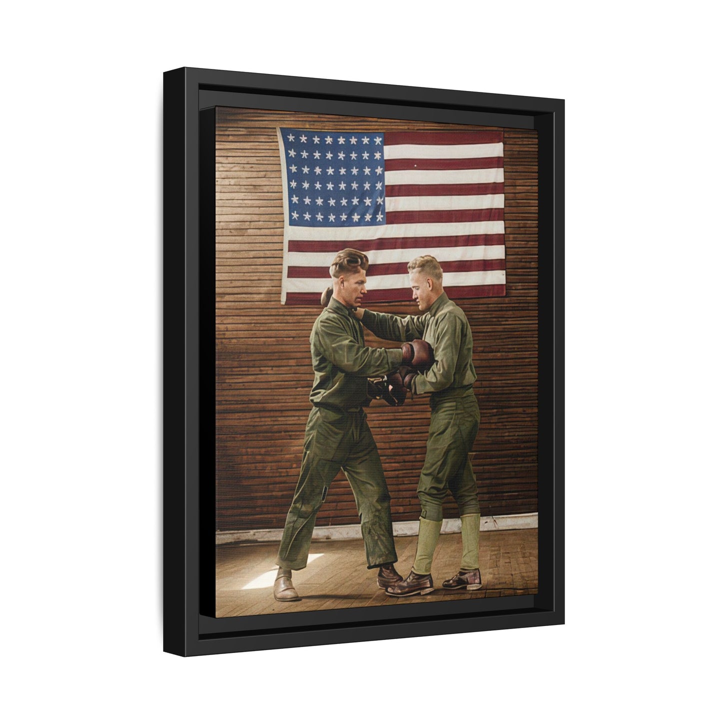athlétisme 034 | Framed Vintage Photo - Matte Canvas