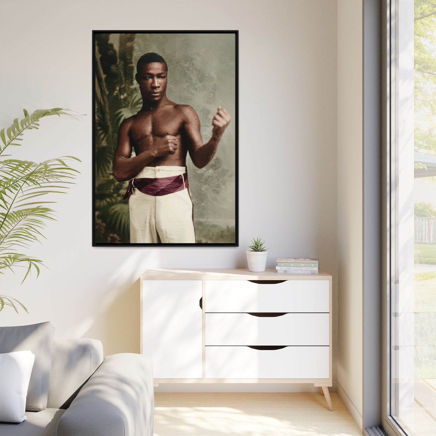 athlétisme 030 | Framed Vintage Photo - Matte Canvas
