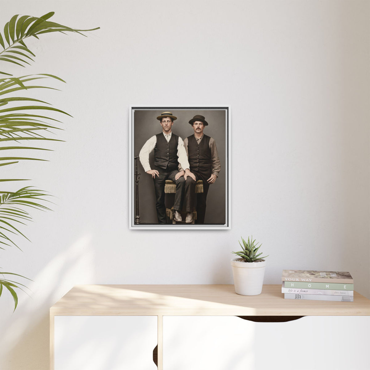 paire 163 | Framed Vintage Photo - Matte Canvas