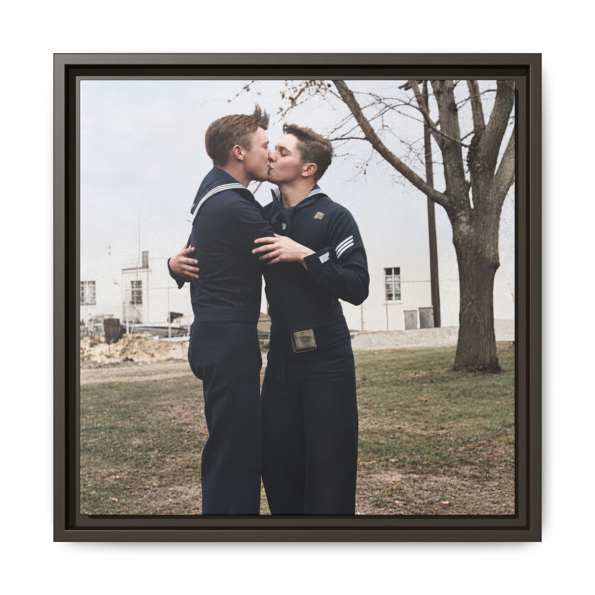 paire 034 | Framed Vintage Photo - Matte Canvas