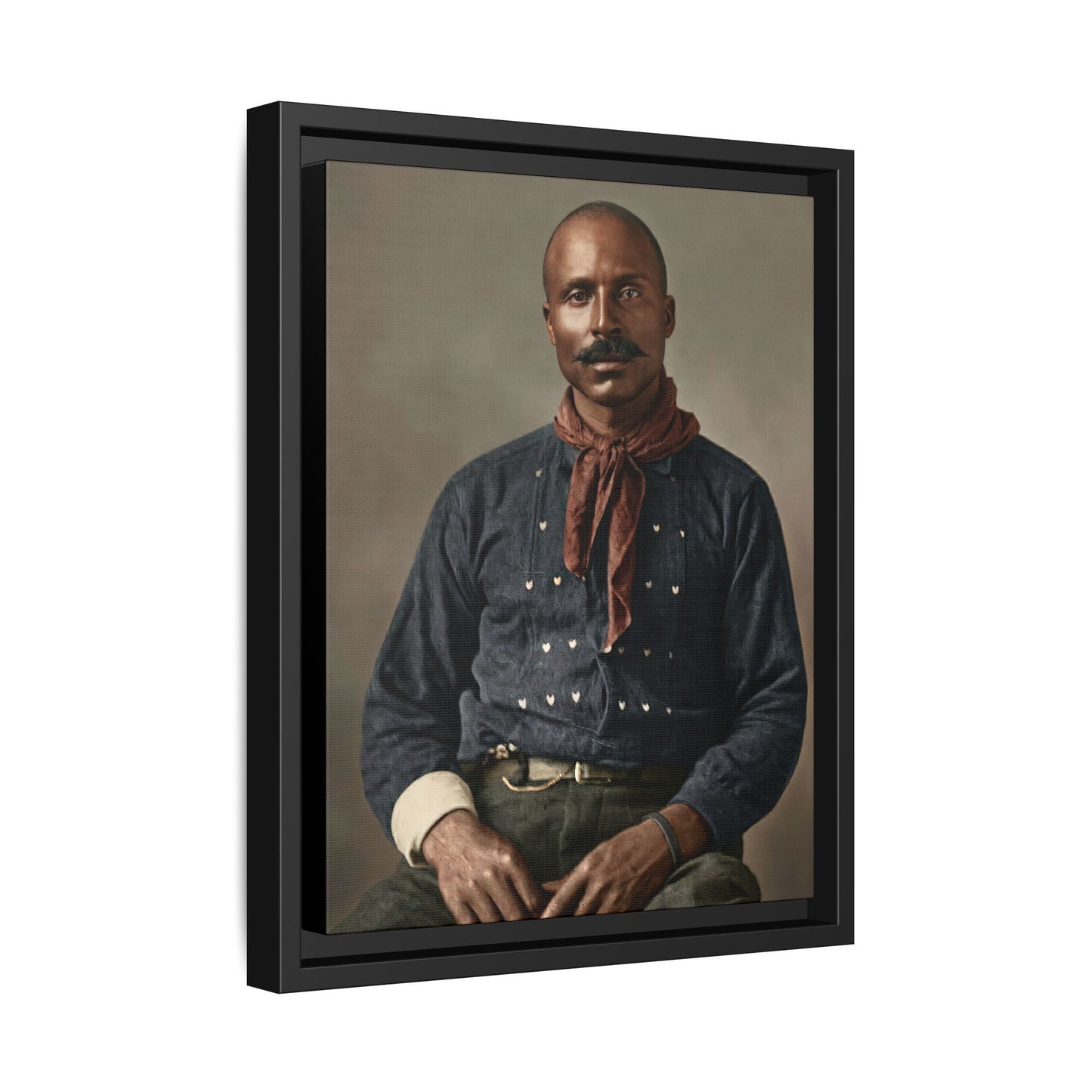 celibataire 017 | Framed Vintage Photo - Matte Canvas