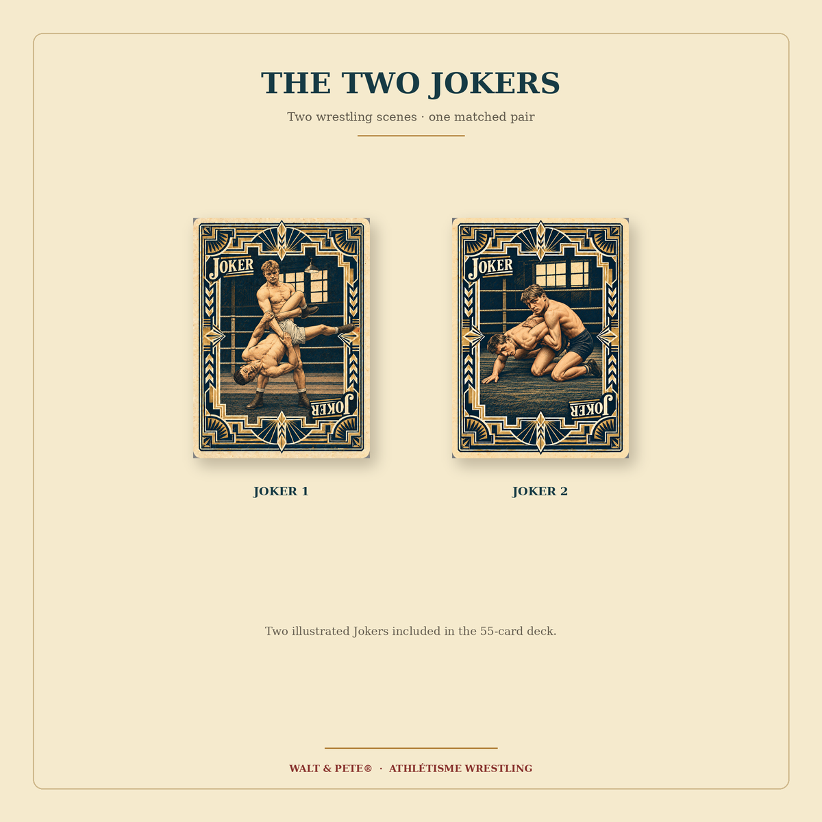 Athletisme Wrestling Playing Cards