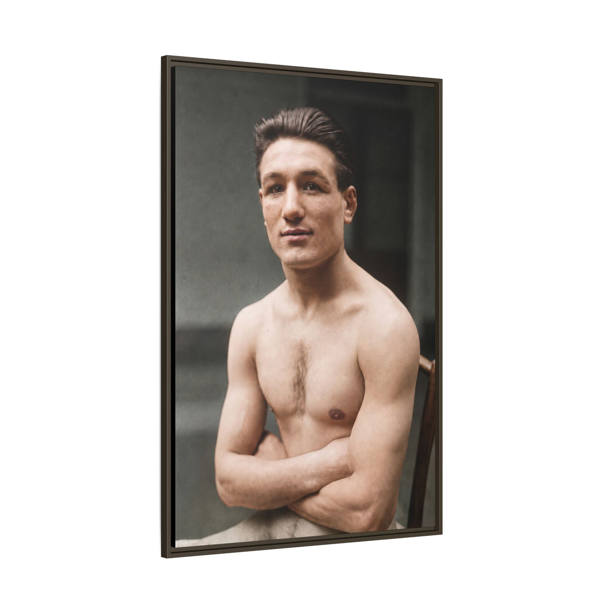 athlétisme 046 | Framed Vintage Photo - Matte Canvas