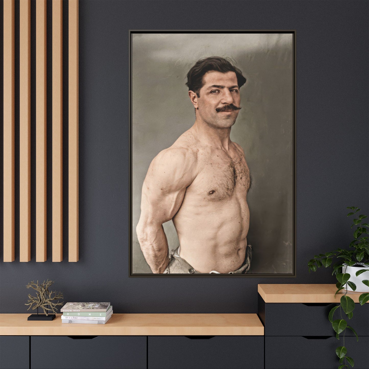 athlétisme 024 | Framed Vintage Photo - Matte Canvas