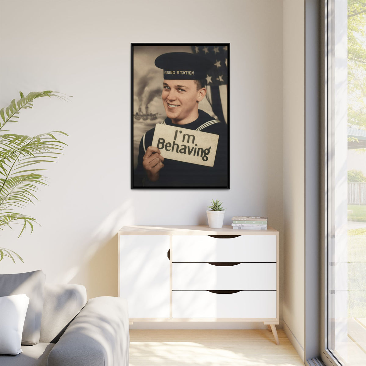 celibataire 002 | Framed Vintage Photo - Matte Canvas