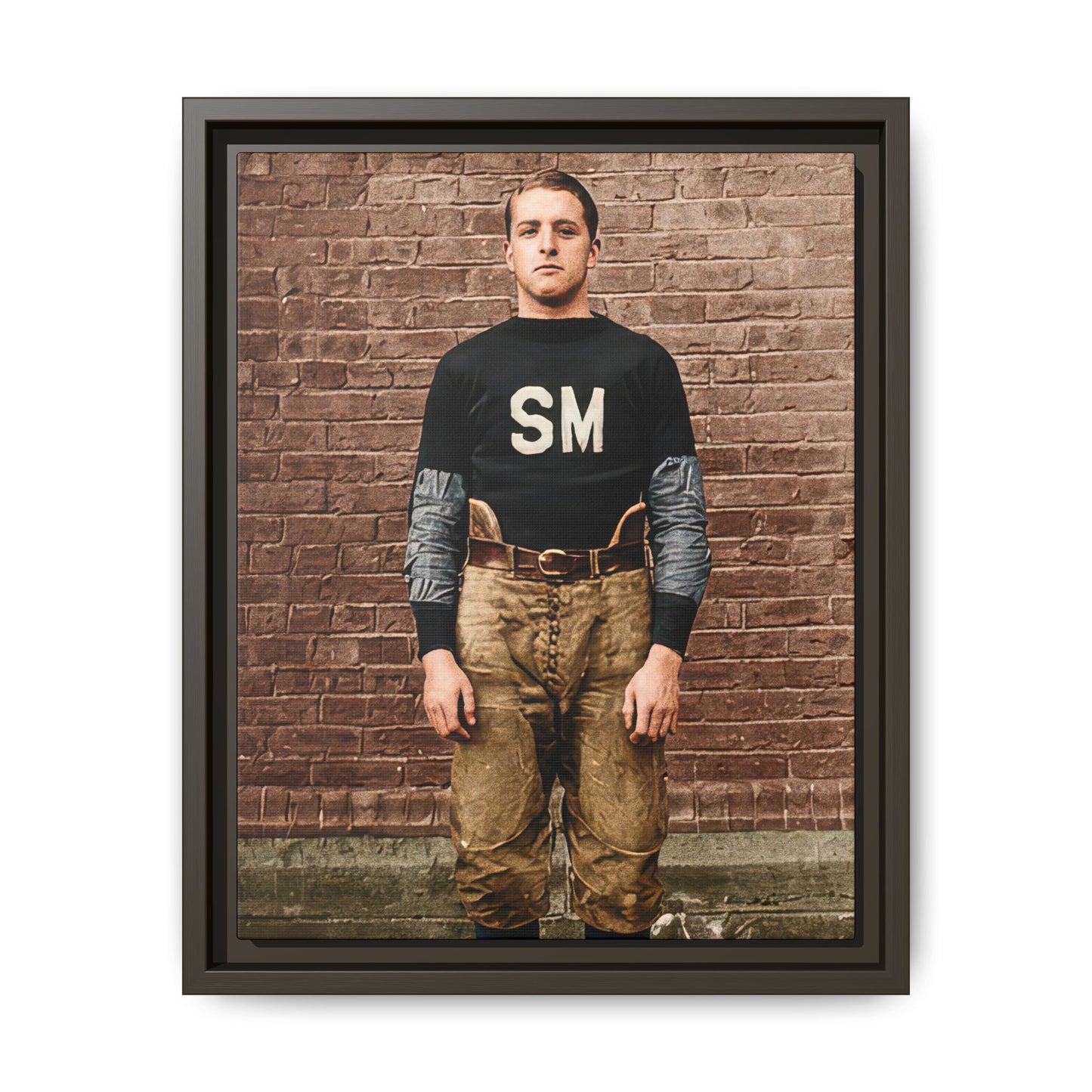 athlétisme 040 | Framed Vintage Photo - Matte Canvas