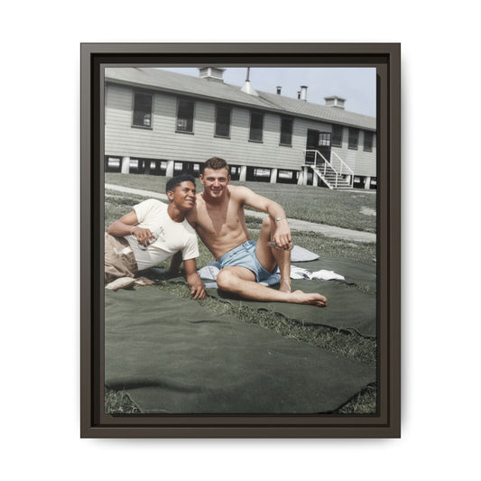 paire 038 | Framed Vintage Photo - Matte Canvas