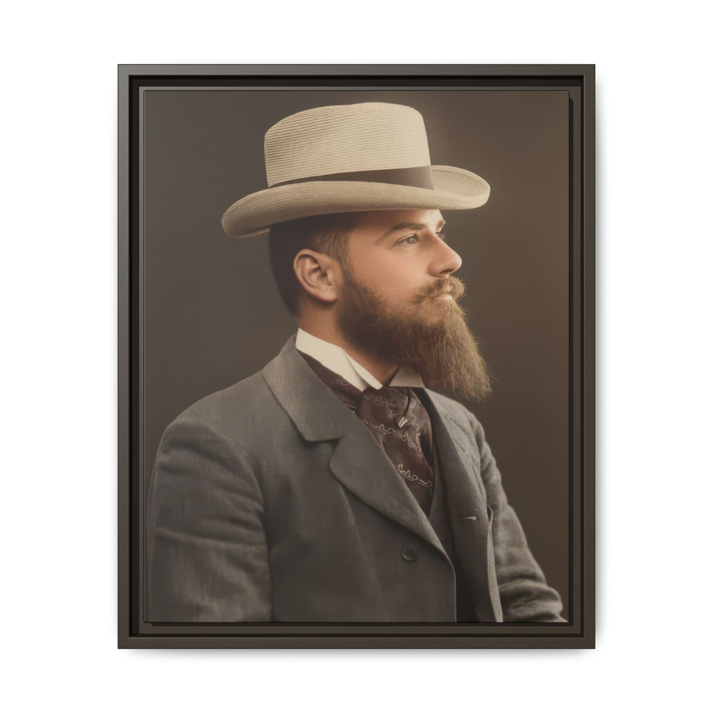 celibataire 014 | Framed Vintage Photo - Matte Canvas