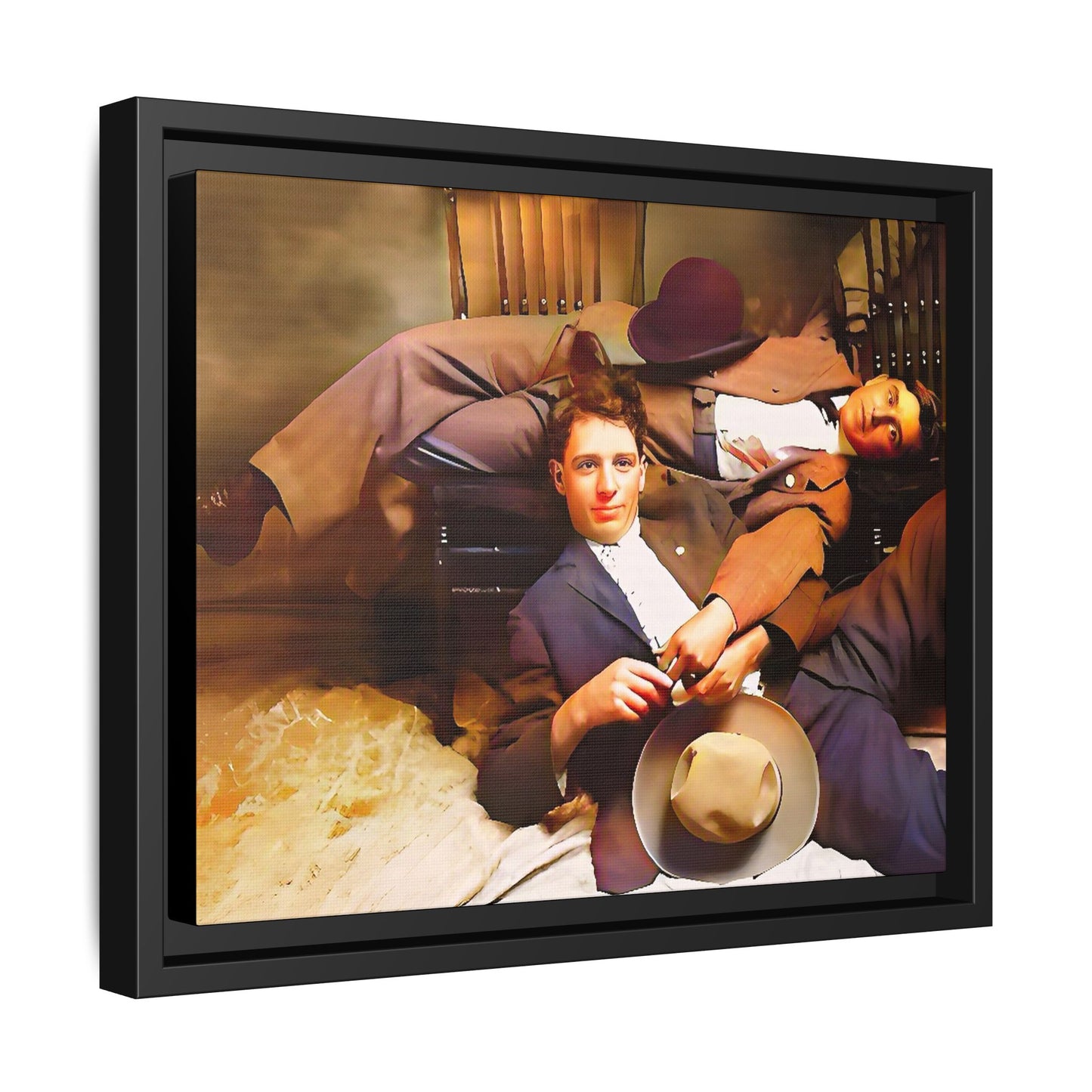 paire 020 | Framed Vintage Photo - Matte Canvas